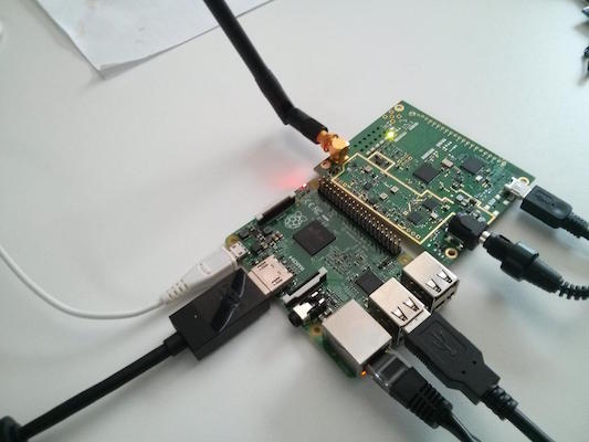 Self built gateway using a Raspberry Pi and an IMST iC880A